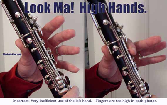 Clarinet Left Hand Position